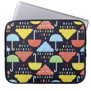 Regenwater daalt naadloos patroon laptop sleeve