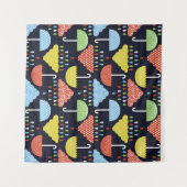 Regenwater daalt naadloos patroon wandkleed (Voorkant (horizontaal))