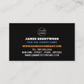 Regenwater, Windows reinigen, reinigingsservice Visitekaartje (Achterkant)