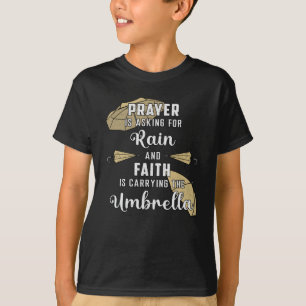 Regenwolk paraplu weer regendruppel regenachtig ge t-shirt