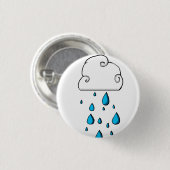 regenwolk ronde button 3,2 cm (Voorkant /achterkant)