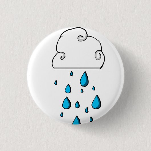 regenwolk ronde button 3,2 cm (Voorkant)