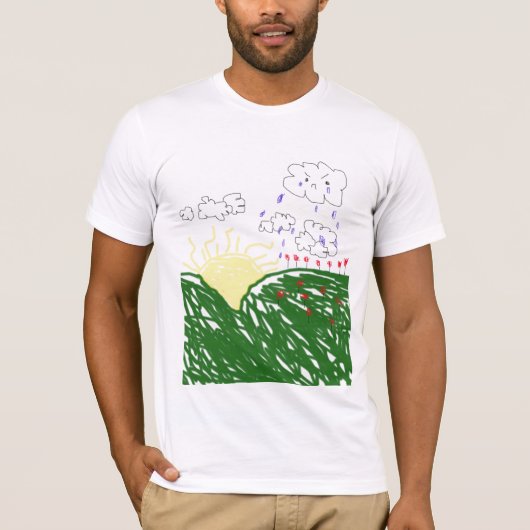 regenwolk t-shirt (Voorkant)