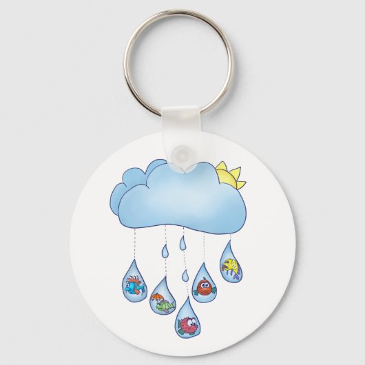 Regenwolke Sleutelhanger (Voorkant)