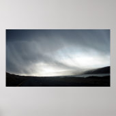 Regenwolken en zon op het water3 poster (Voorkant)