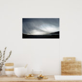 Regenwolken en zon op het water3 poster (Keuken)