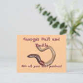 regenworm Briefkaart (Staand voorkant)