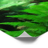 regenwoud en watervallen poster (Hoek)