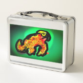 Regenwoud kameleon kunst (Achterkant)