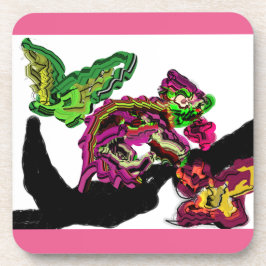 Regenwoud Kameleon plezier Bier Onderzetter