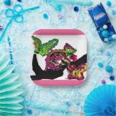 Regenwoud Kameleon plezier Papieren Bordje (Feest)