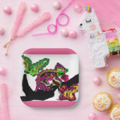 Regenwoud Kameleon plezier Papieren Bordje (Feest)