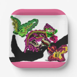 Regenwoud Kameleon plezier Papieren Bordje