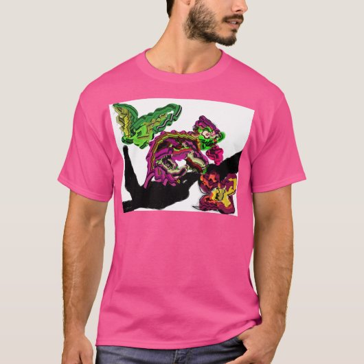 Regenwoud Kameleon plezier T-shirt (Voorkant)