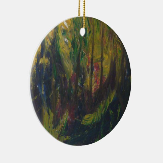 regenwoud keramisch ornament (Rechts)