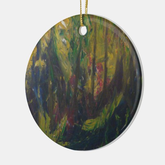 regenwoud keramisch ornament (Links)