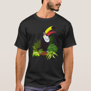 Regenwoud laat tropisch dier dierentuin vogel exot t-shirt