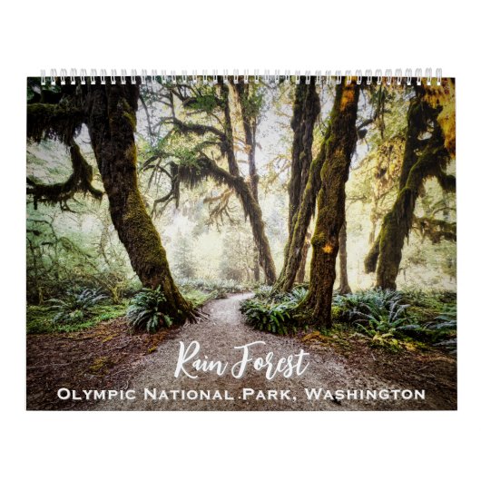 Regenwoud · Olympic National Park, Washington Kalender (Hoes)