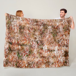 regenwoud onder katoen of gesteente onder de grond fleece deken