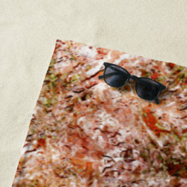 regenwoud onder katoen of gesteente onder de grond strandlaken