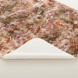 Regenwoud onder katoen of rots onder de grond sherpa deken