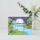 Regenwoud rivier briefkaart (Staand voorkant)