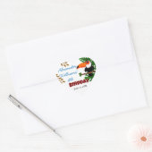 Regenwoud Schattige Toucan Bird Kind's verjaardags Hart Sticker (Envelop)