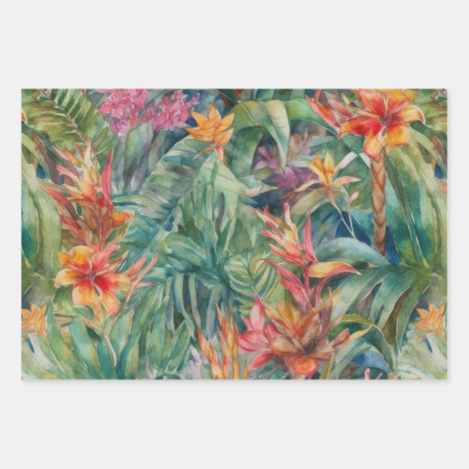 REGENWOUD TROPISCH DECCOUPAGE DECORATIEF PAPIER INPAKPAPIER VEL (Voorkant 3)