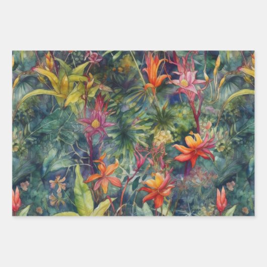 REGENWOUD TROPISCH DECCOUPAGE DECORATIEF PAPIER INPAKPAPIER VEL (Voorkant 2)