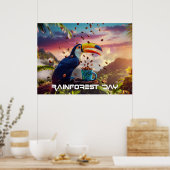 REGENWOUDBDAG - TOEKAN POSTER (Keuken)