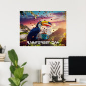 REGENWOUDBDAG - TOEKAN POSTER (Thuiskantoor)
