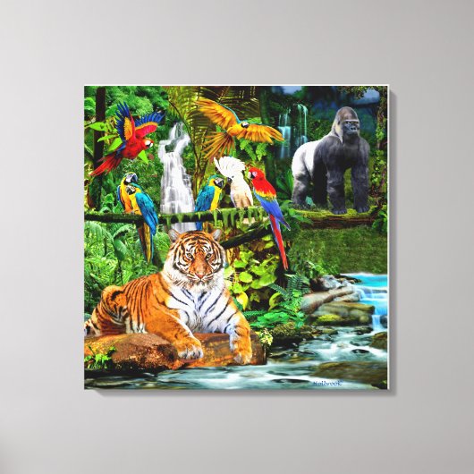 REGENWOUDBIODIVERSITEIT CANVAS AFDRUK (Voorkant)