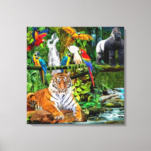 REGENWOUDBIODIVERSITEIT CANVAS AFDRUK (Voorkant)