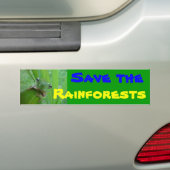 regenwouden bumpersticker (Op auto)
