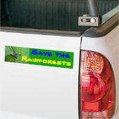 regenwouden bumpersticker (Op Truck)