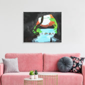 Regenwoudgrot Canvas Afdruk (Insitu (Woonkamer))
