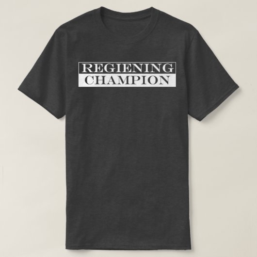 regerend kampioen t-shirt (Design voorkant)