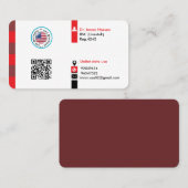 Regering aanpassen visitekaartje (Voorkant / Achterkant)