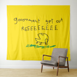 Regering eruit REE SNEKRIGHT Gadsden Vlag Wandkleed