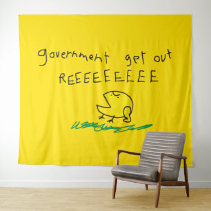 Regering eruit REE SNEKRIGHT Gadsden Vlag Wandkleed