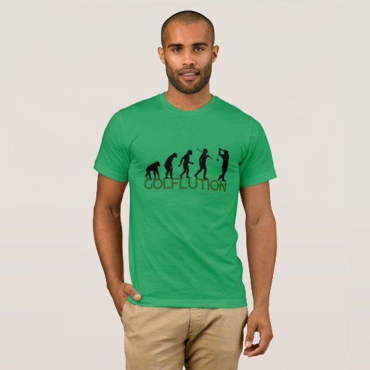 REGERING, Funny Golf Evolution T-shirt (Voorkant volledig)