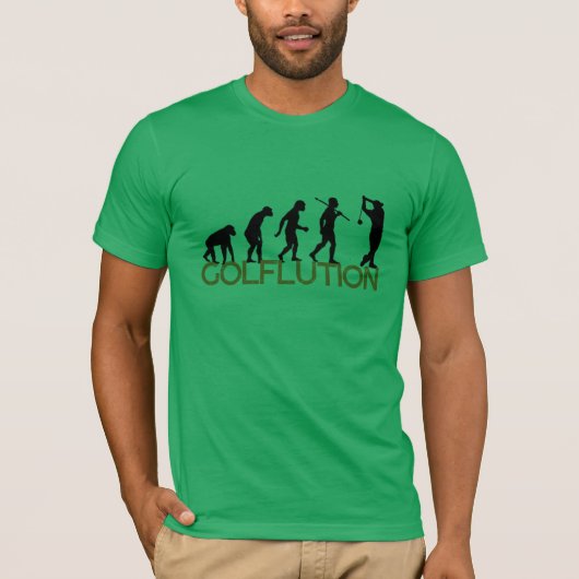  REGERING, Funny Golf Evolution T-shirt (Voorkant)