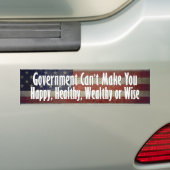 Regering is het probleem - niet de oplossing bumpersticker (Op auto)
