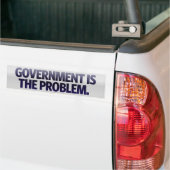 Regering is het probleem van de Bumpersticker (Op Truck)