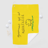 Regering komt uit de vlag REE SNEKRIGHT Gadsden Golfhanddoek (Insitu)