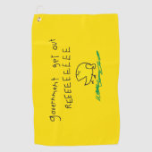 Regering komt uit de vlag REE SNEKRIGHT Gadsden Golfhanddoek (Voorkant)