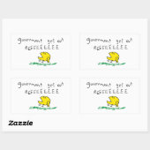 Regering komt uit de vlag REE SNEKRIGHT Gadsden Rechthoekige Sticker (Vel)