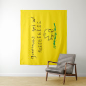 Regering komt uit de vlag REE SNEKRIGHT Gadsden Wandkleed (In situ)