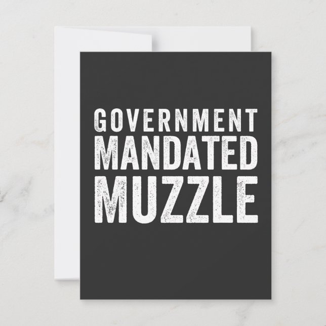 Regering Mandated Muzzle (Voorkant)