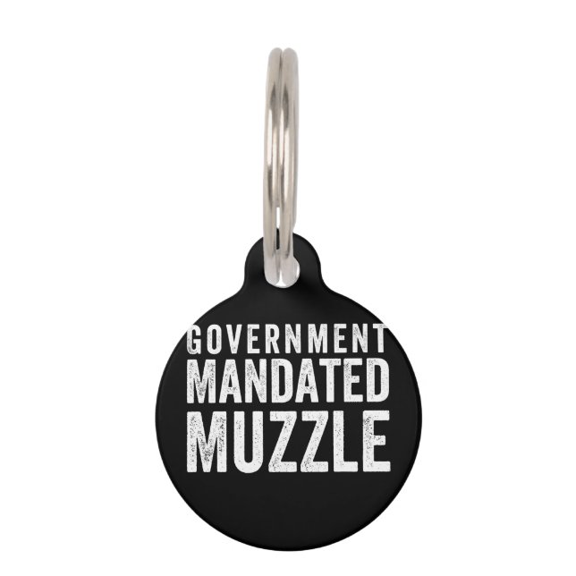 Regering Mandated Muzzle Huisdierpenning (Voorkant)